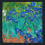 Irises, Vincent van Gogh Bandana<br><div class="desc">Vincent Willem van Gogh (30 March 1853 – 29 July 1890) was a Dutch post-impressionist painter who is among the most famous and influential figures in the history of Western art. In just over a decade, he created about 2, 100 artworks, including around 860 oil paintings, most of which date...</div>