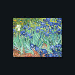 Irises | Vincent van Gogh Canvas Print<br><div class="desc">Irises (1889) by Dutch post-impressionist artist Vincent Van Gogh. Original landscape painting is an oil on canvas showing a garden of blooming iris flowers. 

Use the design tools to add custom text or personalise the image.</div>