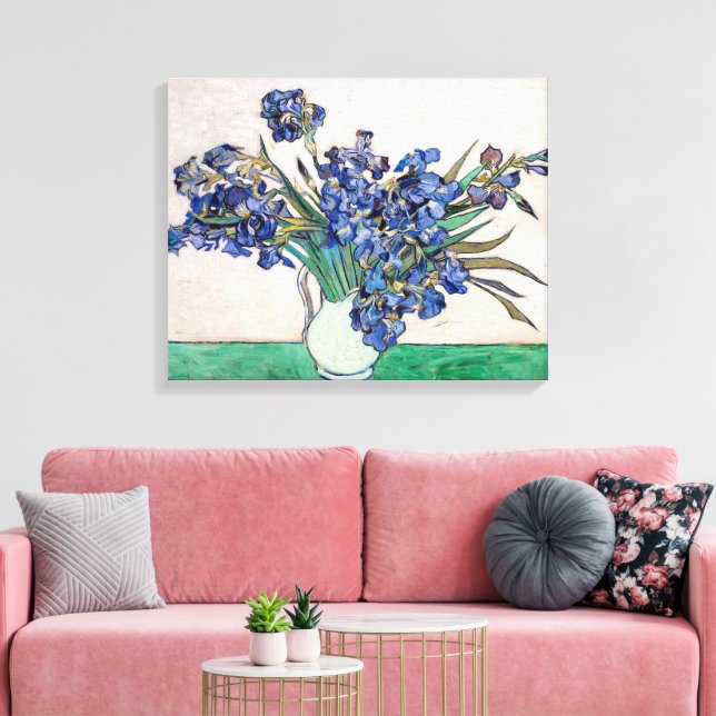 Irises | Vincent van Gogh | Canvas Print (Insitu(LivingRoom))