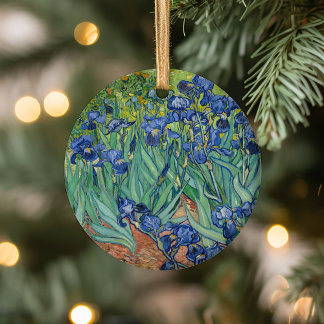 Irises | Vincent van Gogh Ceramic Tree Decoration
