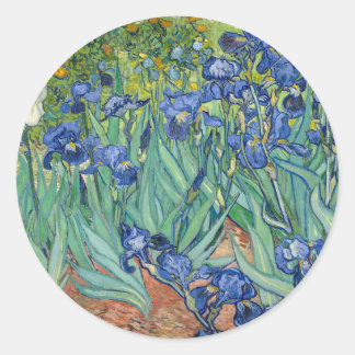 Irises | Vincent van Gogh Classic Round Sticker