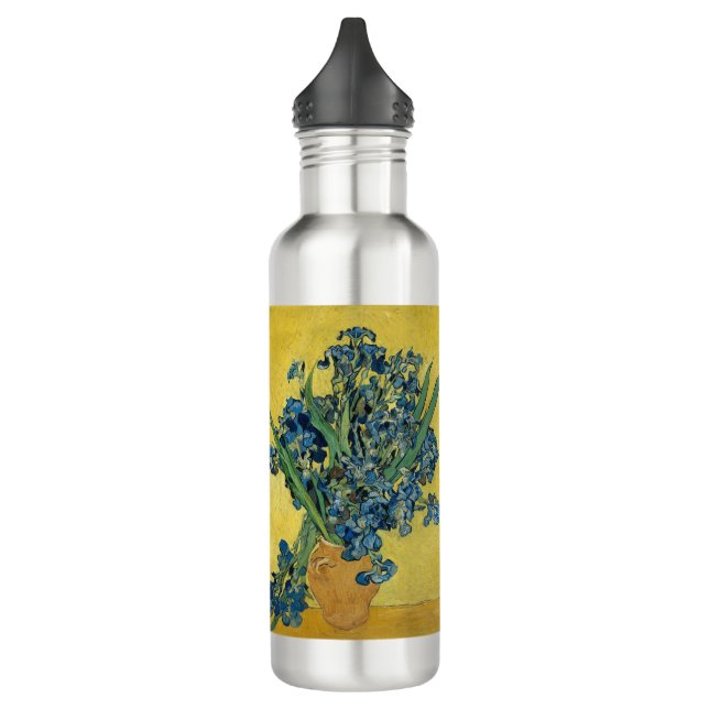  Irises - Vincent van Gogh Fine Art 710 Ml Water Bottle (Left)