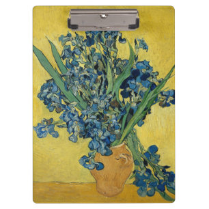 Irises - Vincent van Gogh Fine Art Clipboard
