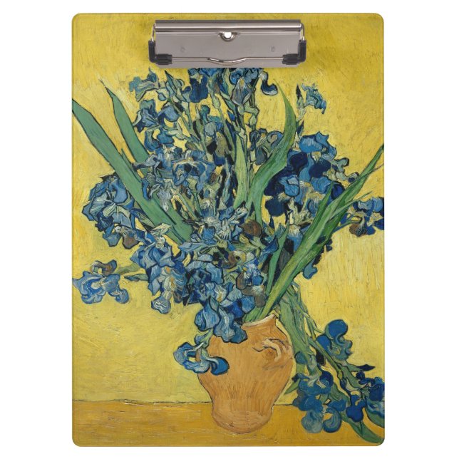 Irises - Vincent van Gogh Fine Art Clipboard (Front)
