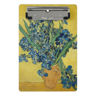 Irises - Vincent van Gogh Fine Art Mini Clipboard