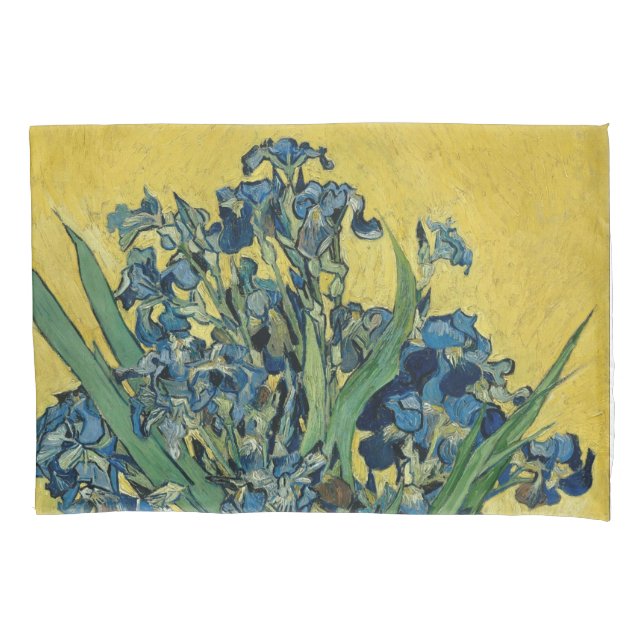 Irises - Vincent van Gogh Fine Art Pillowcase (Front)