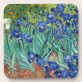 Irises Vincent van Gogh Floral Vintage Painting Coaster