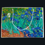 Irises, Vincent van Gogh Large Gift Bag<br><div class="desc">Vincent Willem van Gogh (30 March 1853 – 29 July 1890) was a Dutch post-impressionist painter who is among the most famous and influential figures in the history of Western art. In just over a decade, he created about 2, 100 artworks, including around 860 oil paintings, most of which date...</div>