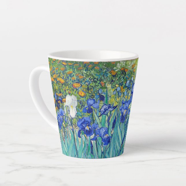Irises  Vincent van Gogh    Latte Mug (Left Angle)