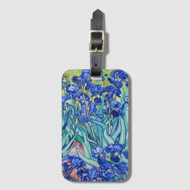 Irises Vincent van Gogh   Luggage Tag (Front Vertical)
