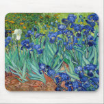 Irises Vincent van Gogh Painting Mousepad<br><div class="desc">Vincent van Gogh (Dutch, 1853 - 1890) Irises, 1889, Oil on canvas Unframed: 74.3 x 94.3 cm (29 1/4 x 37 1/8 in.) Framed: 94.9 x 114.9 x 11.4 cm (37 3/8 x 45 1/4 x 4 1/2 in.) The J. Paul Getty Museum, Los Angeles. Digital image courtesy of the...</div>