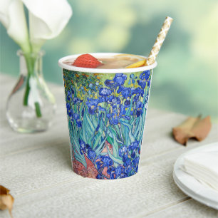Irises Vincent van Gogh Paper Cups