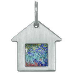 Irises Vincent van Gogh Pet ID Tag