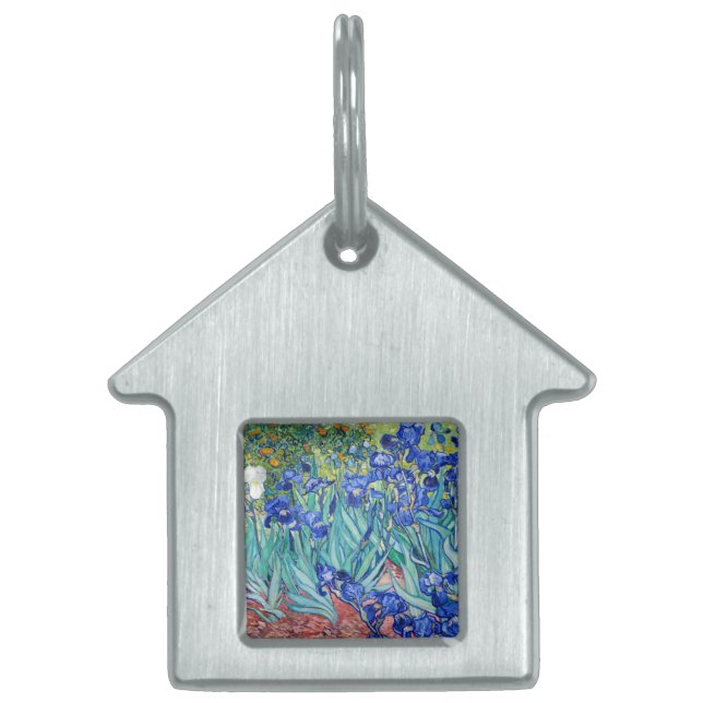 Irises  Vincent van Gogh    Pet ID Tag (Front)