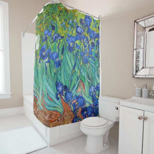 Irises, Vincent van Gogh Shower Curtain (In Situ)