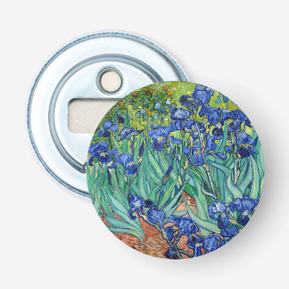 Irises Vincent van Gogh Vintage Floral Painting Bottle Opener