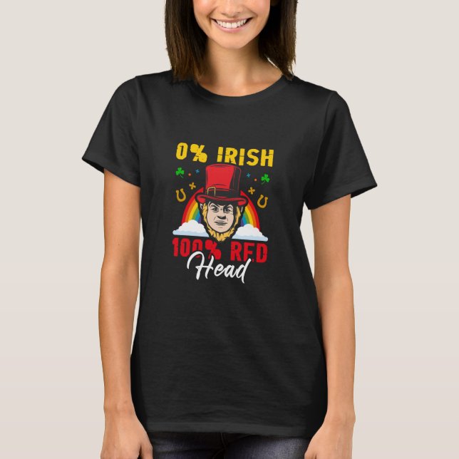 Irish 100 Percent Red Head T-Shirt (Front)