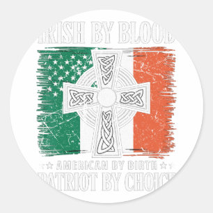 Irish 15 classic round sticker