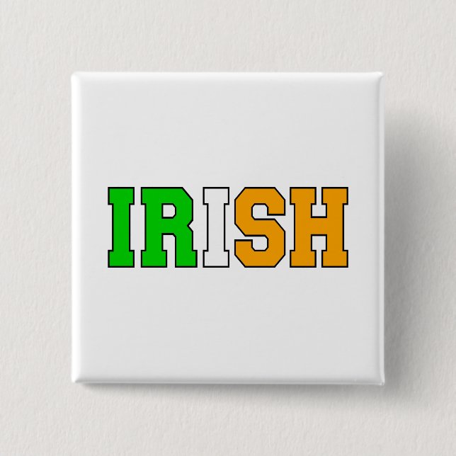 Irish 15 Cm Square Badge (Front)
