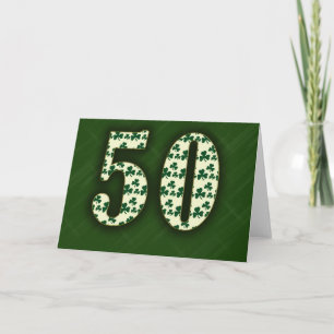 Irish 50th card