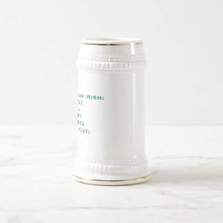 IRISH ACCENT FUN BEER STEIN
