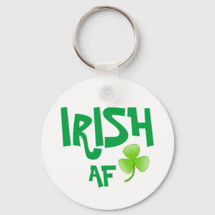 Irish AF Shamrock Key Ring