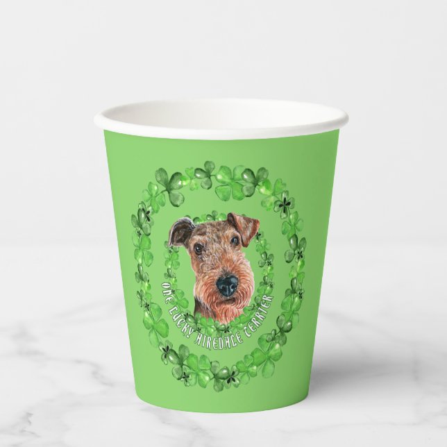 Irish Airedale Terrier  Paper Cups (Front)
