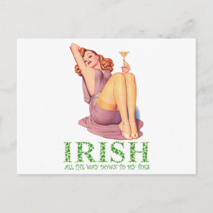 Irish, All the Way Down to my Toes Postcard