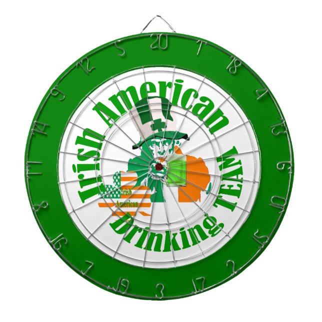 Irish American drinking team dartboard (Front)