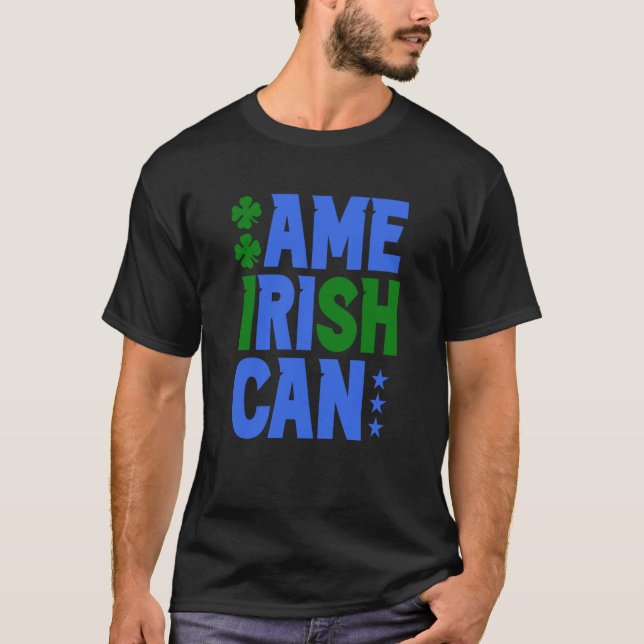 Irish American Family Roots Ireland Us Usa America T-Shirt (Front)
