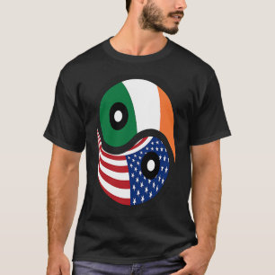 Irish American Flag for USA America and Ireland T-Shirt
