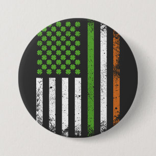 Irish American Flag Ireland Flag Round 7.5 Cm Round Badge