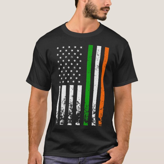 Irish American Flag Ireland Flag ST PATRICKS DAY G T-Shirt (Front)