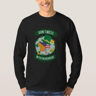 Irish American Flag Ireland St Patrick's Day Shamr T-Shirt
