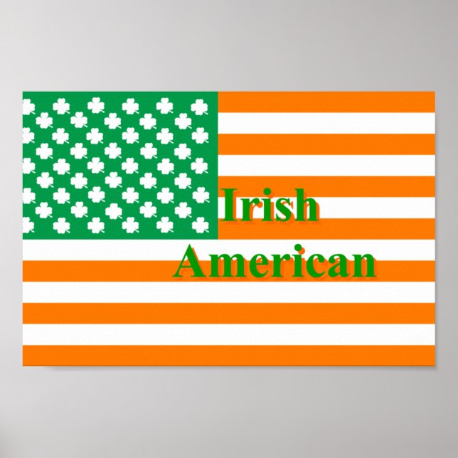 Irish american flag poster (Front)