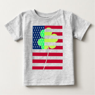 Irish American Flag Shamrock Clover St. Patrick Baby T-Shirt