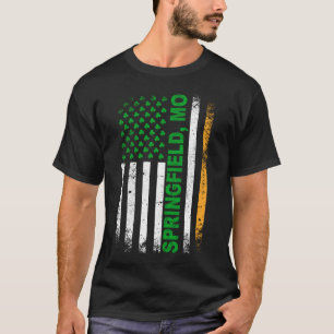 Irish American Flag Springfield, MO T-Shirt