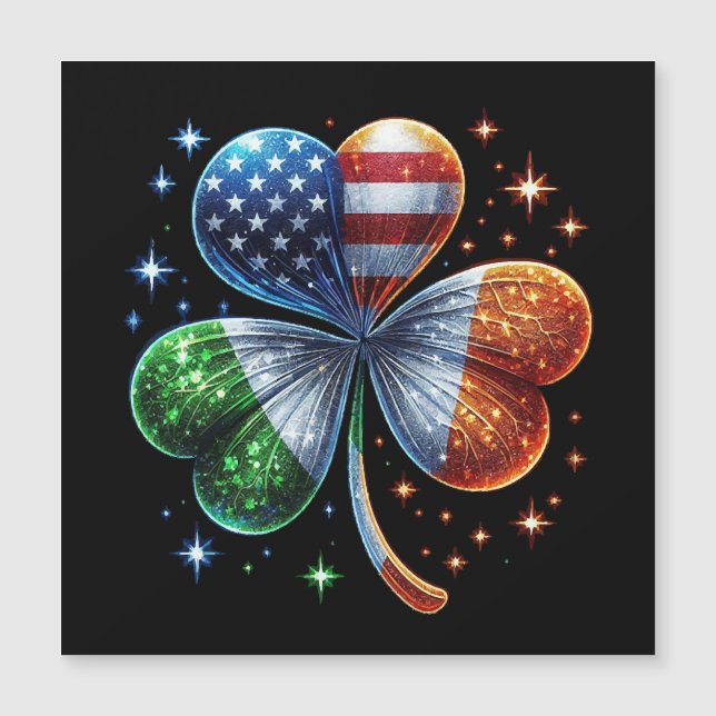 Irish American Flag  ST PATRICKS DAY (Front)