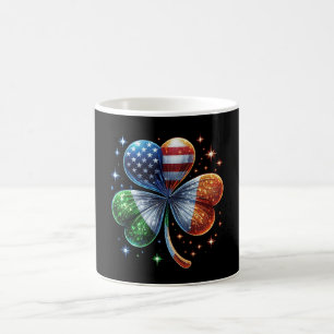 Irish American Flag  ST PATRICKS DAY Coffee Mug