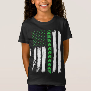 Irish American Flag St Patrick's Day T-Shirt