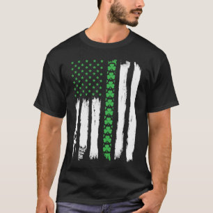 Irish American Flag St Patrick's Day T-Shirt