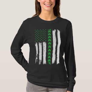 Irish American Flag St Patrick's Day T-Shirt