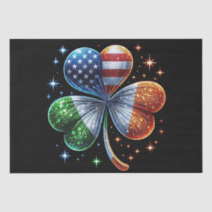 Irish American Flag ST PATRICKS DAY Tissue Paper