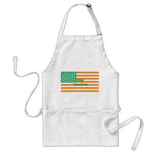 Irish american flag standard apron