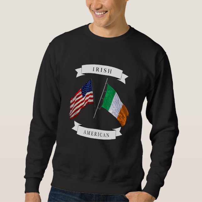 Irish American flag Sweatshirt (Front)