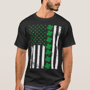 Irish American Flag USA St Patricks Day Retro Sham T-Shirt