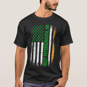 Irish American Flag WEST PETERBOROUGH, NH T-Shirt