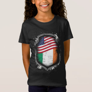 Irish American Flags Of Ireland and America T-Shirt