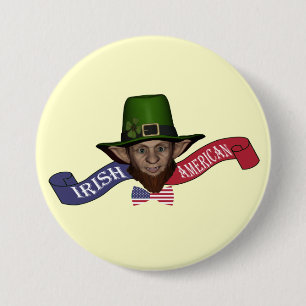 Irish American funny patriotic 7.5 Cm Round Badge