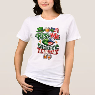 Irish American Heritage T‑Shirt  Tri-Blend Shirt